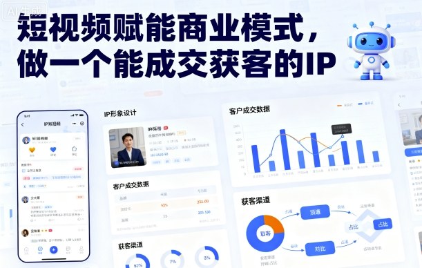 短视频赋能商业模式，做一个能成交获客的IP（更新）