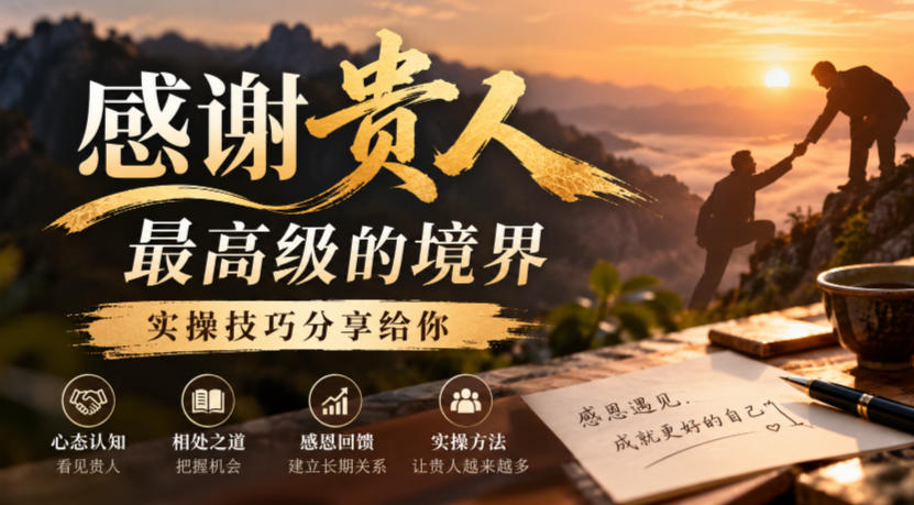 某公众号付费文章:感谢贵人最高级的境界,实操技巧分享给你-站长V课