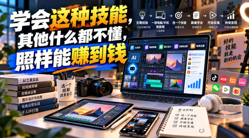 某公众号付费文章：学会这种技能，其他什么都不懂，照样能賺到钱-站长V课