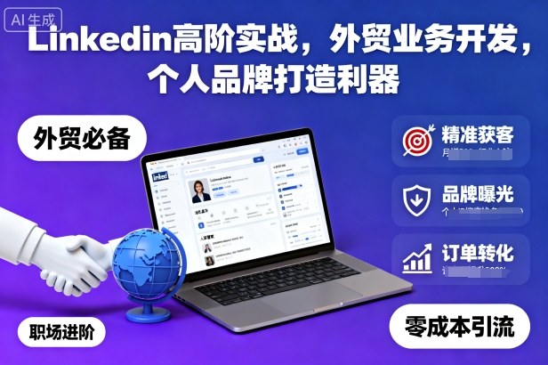 Linkedin高阶实战,外贸业务开发,个人品牌打造利器