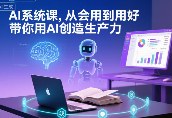 AI系统课，从会用到用好，带你用AI创造生产力
