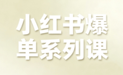 小红书爆单系列课,聚焦小红书电商全链路增长(更新)-站长V课