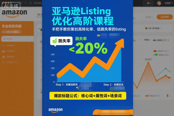 亚马逊Listing优化高阶课程,手把手教你策划高转化率、低跳失率的listing-站长V课